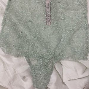 Vs high waisted mint thong